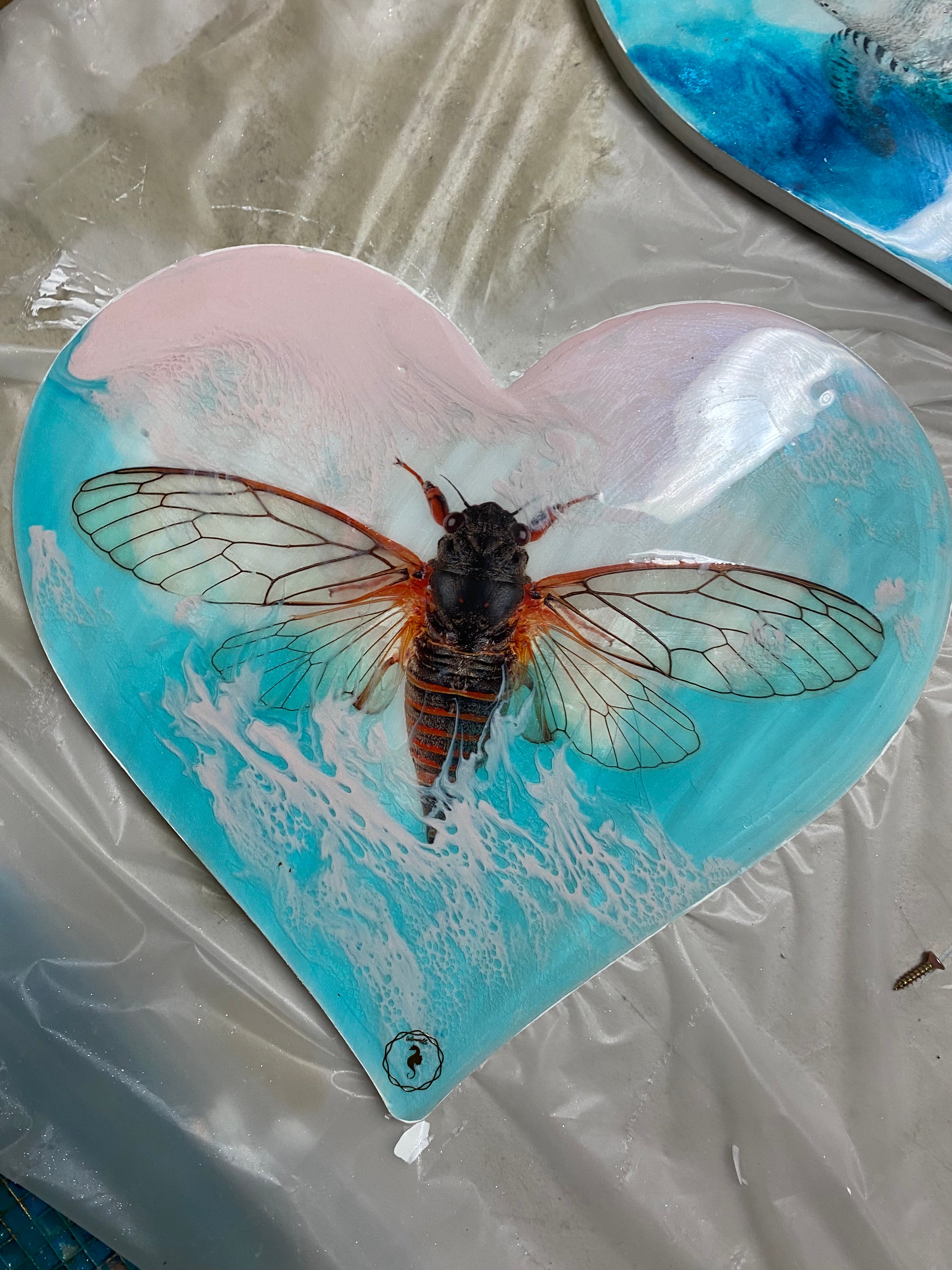 Romantic Cicada - Rebirth - New Love - gift to find new Love