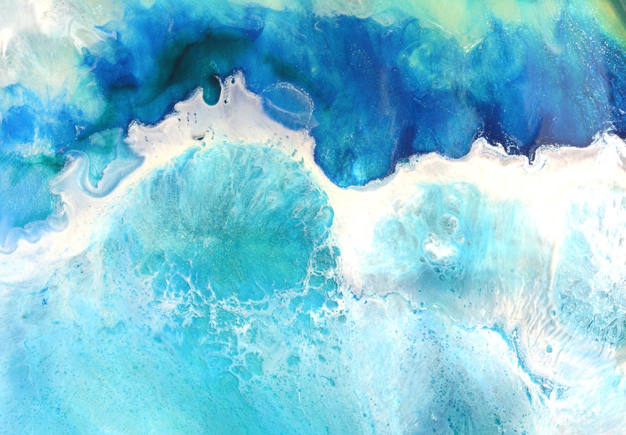 Abstract Sea. Laguna Beach 2 Tropical Artwork. Art Print. Antuanelle 6 Limited Edition Print