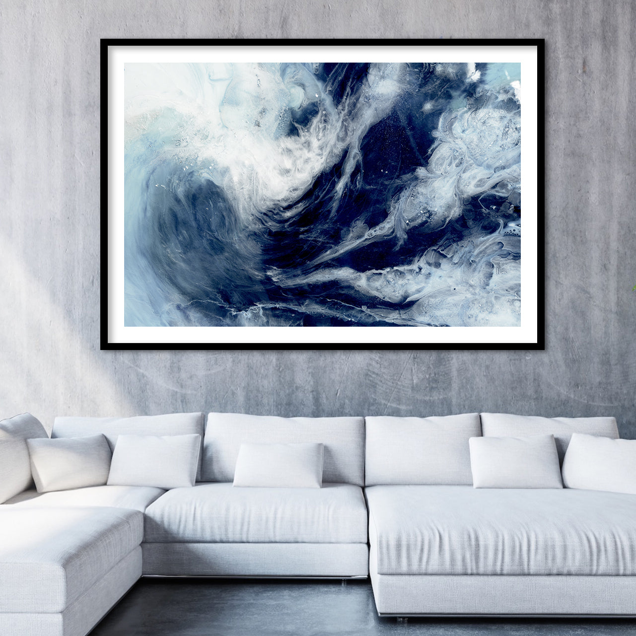 Abstract Sea. Black and White. Boro 5 Tornado. Art Print. Antuanelle 2 Boracay Dreams Limited Edition Print
