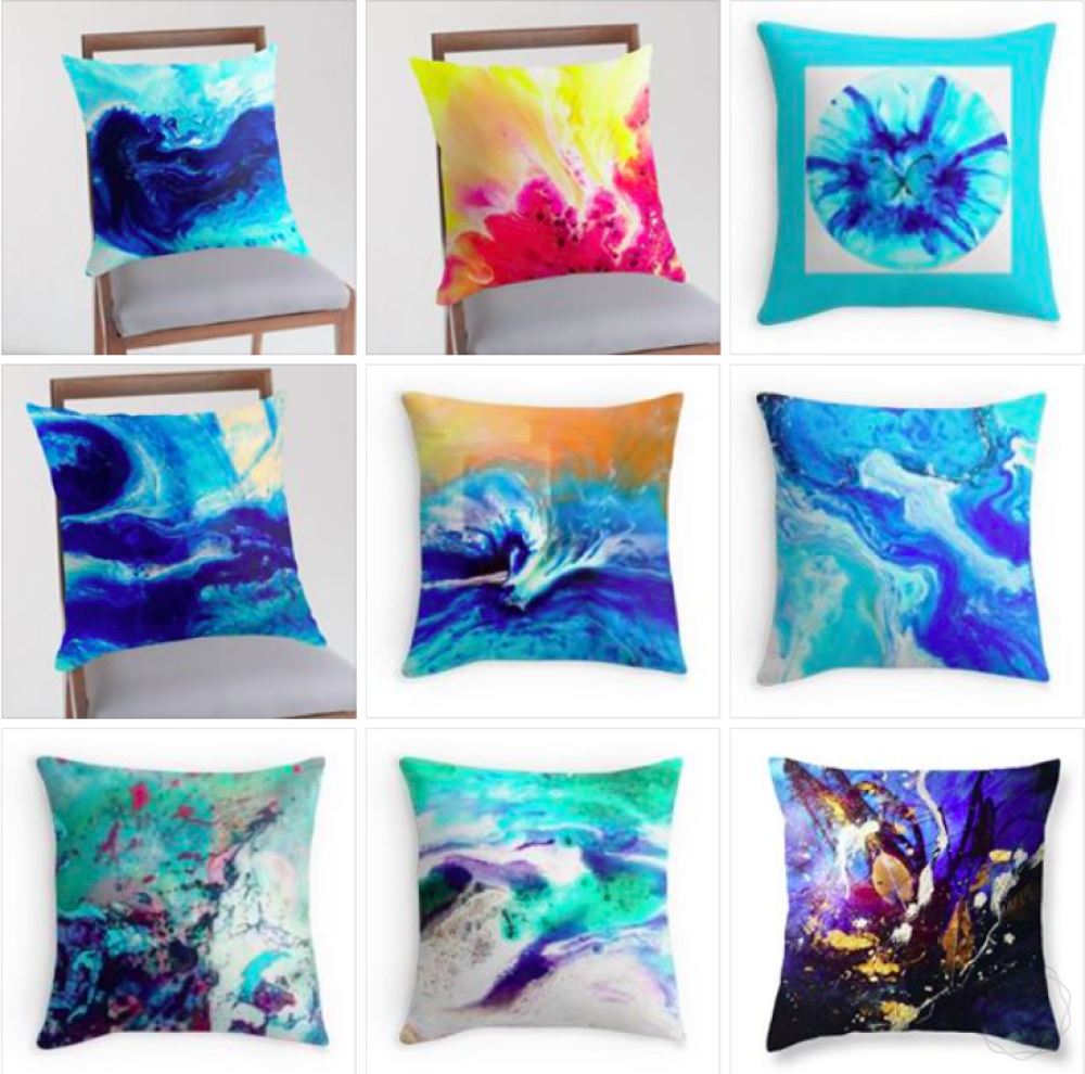 Abstract Printed Cushion | Life Style. 5 Art | Style