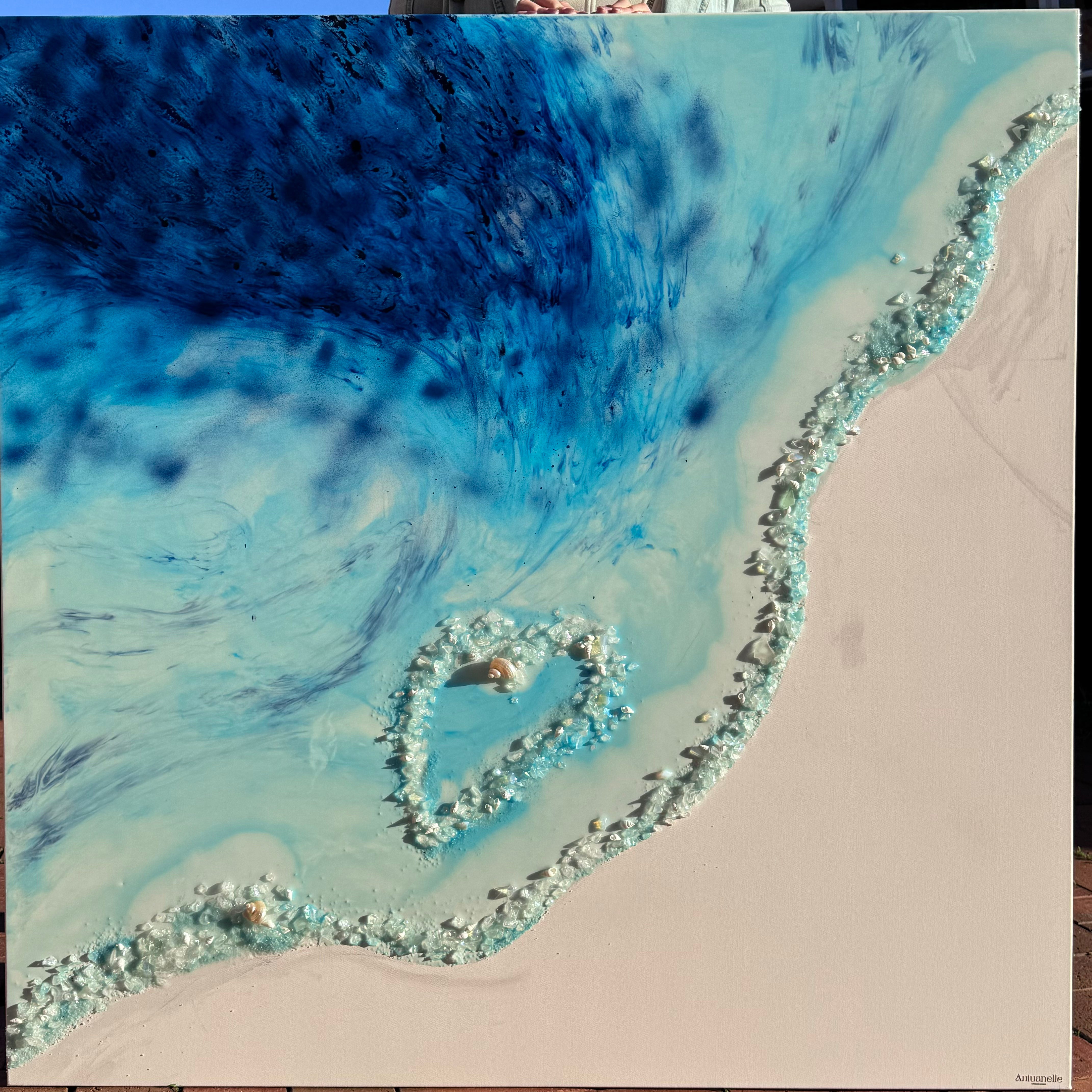 Whitsundays Blue Lagoon - 120x120cm