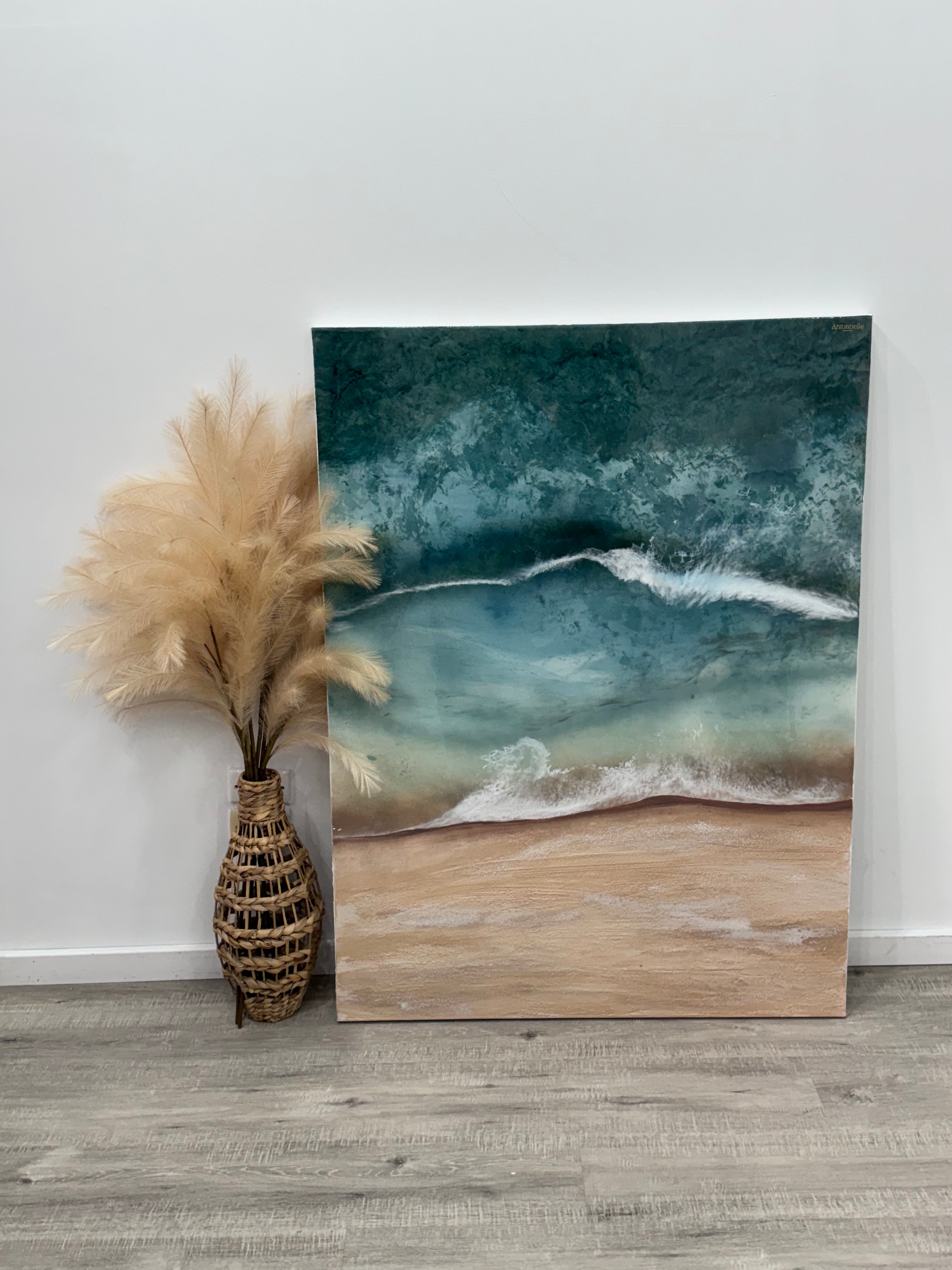 Whitsundays 1    120x90cm    Sand, Liquid Glass, Acrylic