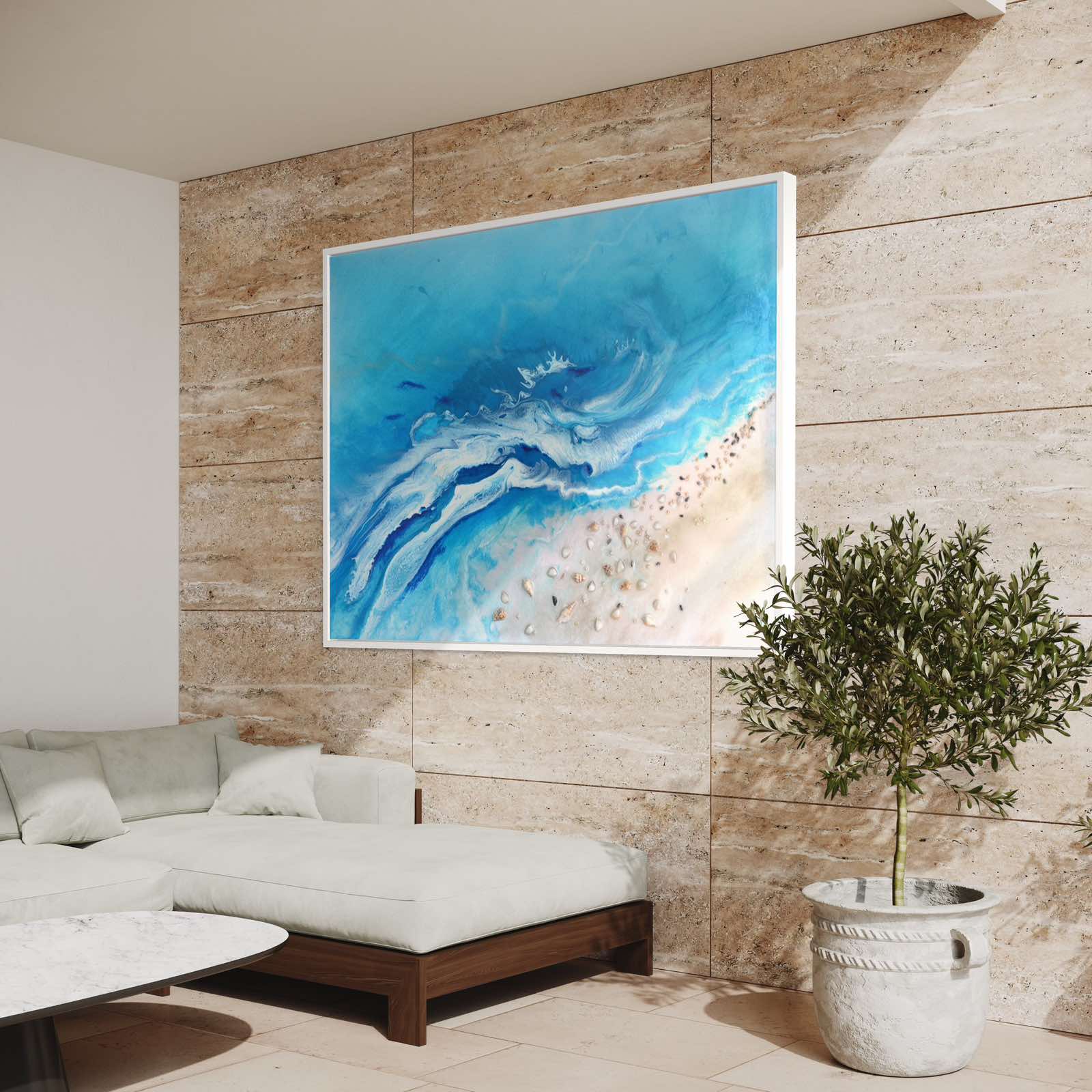 Bali Utopia Ocean Artwork. Limited Edition Print