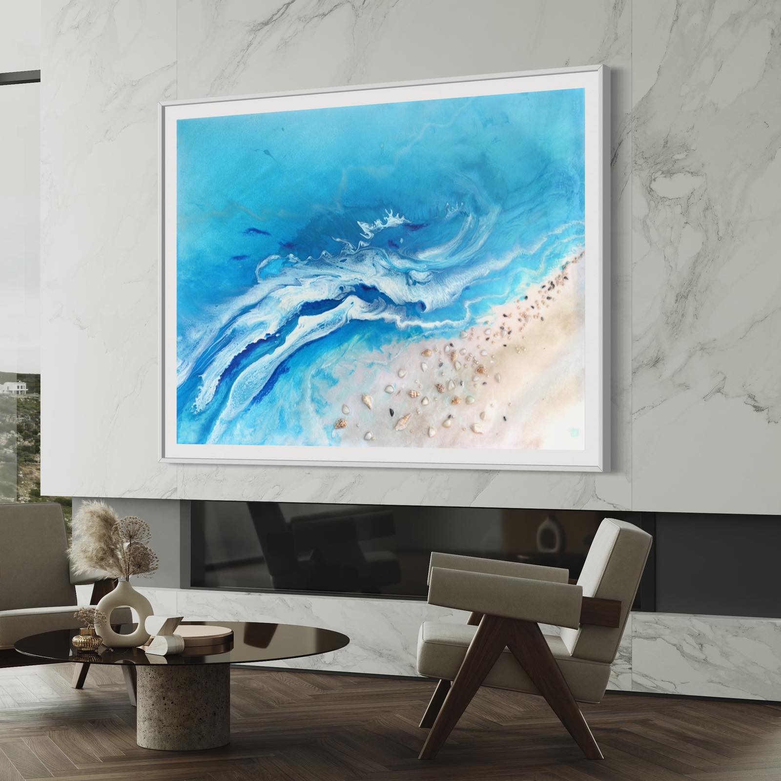 Bali Utopia Ocean Artwork. Limited Edition Print