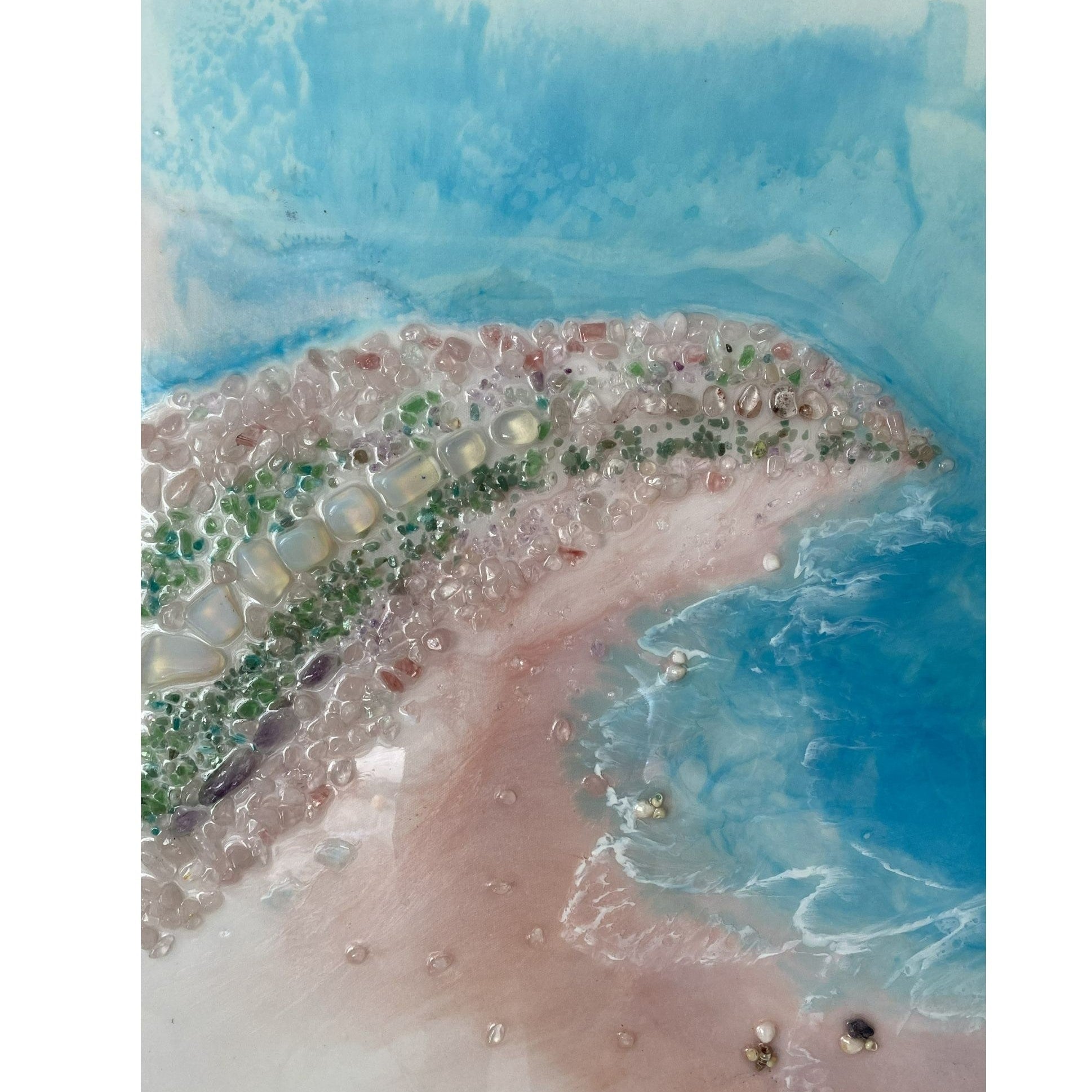 BOUNTY DREAM with roze quartz crystals 75x150cm