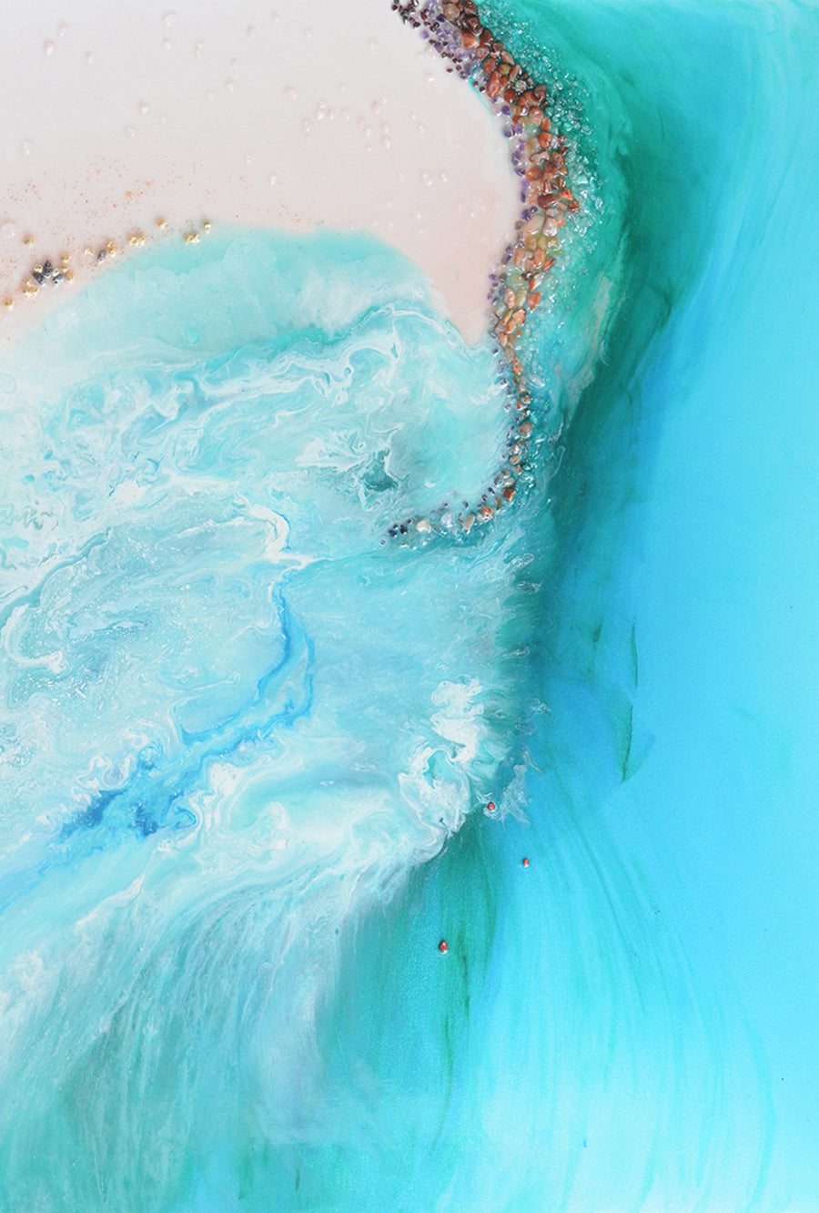 Abstract Coastline. Serenity 1 Ocean Artwork. Art Print. Antuanelle 6 Durdle Door Limited Edition Print
