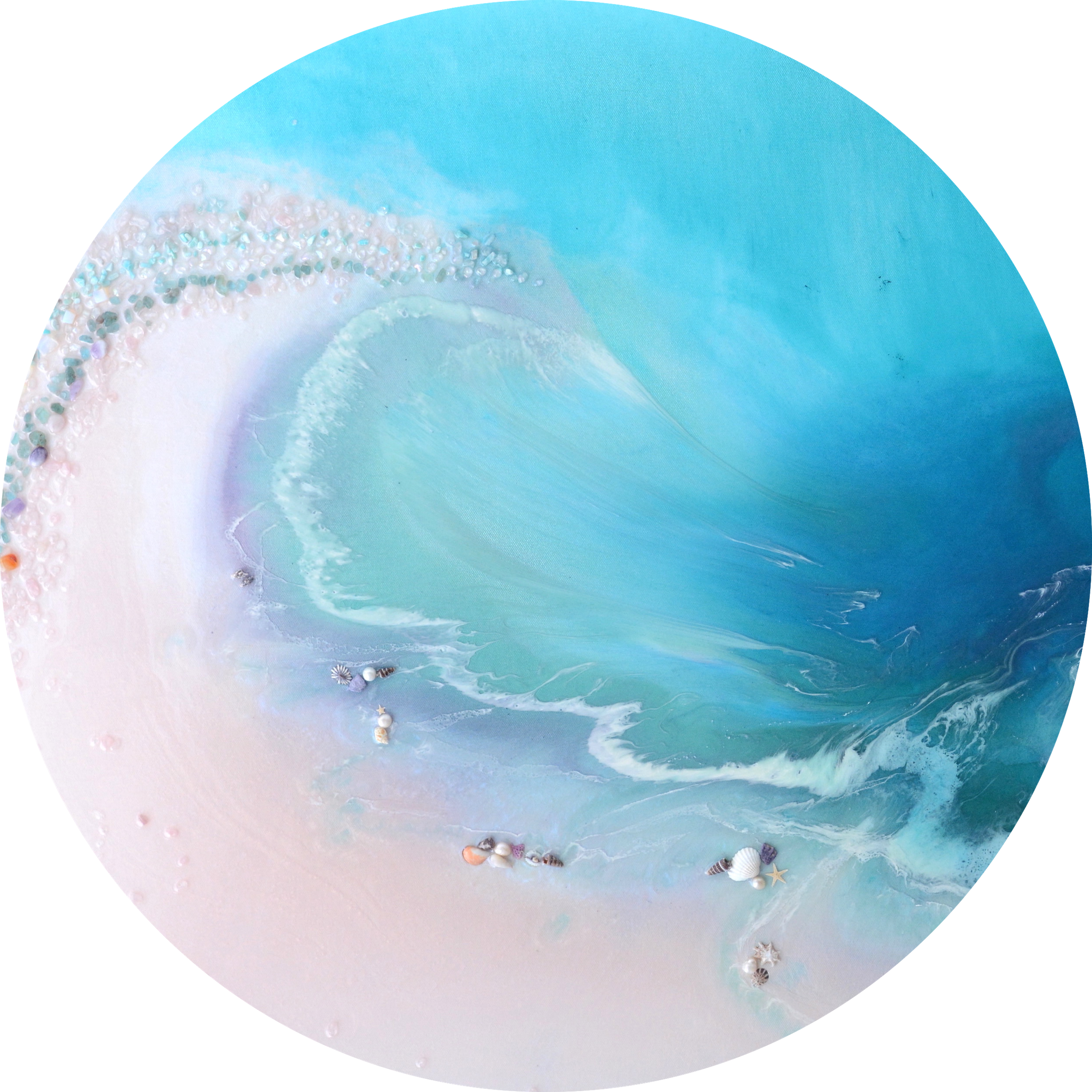 BOUNTY Pink portal Ocean Round Artwork