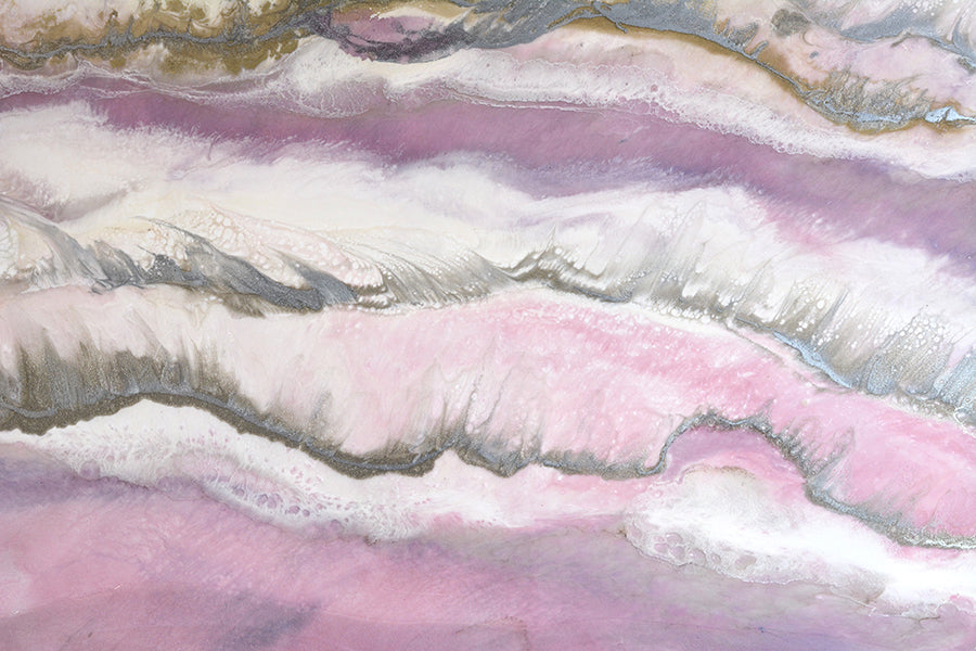 Abstract wave. Pastel Pink Ocean. Blush Sands 3. Art Print. Antuanelle 6 Waves Limited Edition Print