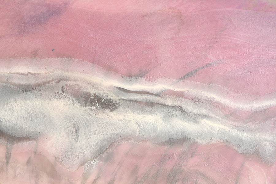 Abstract Coast. Rosy Pink Ocean. Blush Wave. Art Print. Antuanelle 6 Sands Coastal Artwork. Limited Edition Print