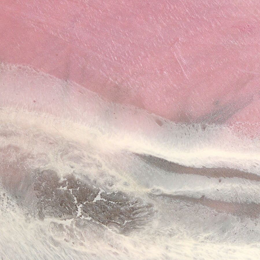 Abstract Coast. Rosy Pink Ocean. Blush Wave. Art Print. Antuanelle 5 Sands Coastal Artwork. Limited Edition Print