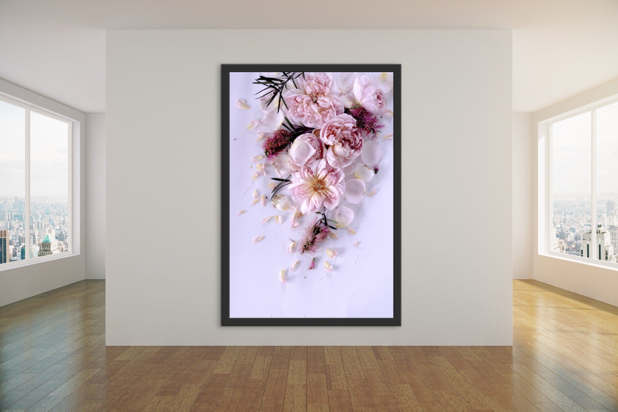 Abstract Floral. Purple. Flower Power Serenade. Art Print. Antuanelle 2 Soft Pastel Floral Artwork. Limited Edition Print