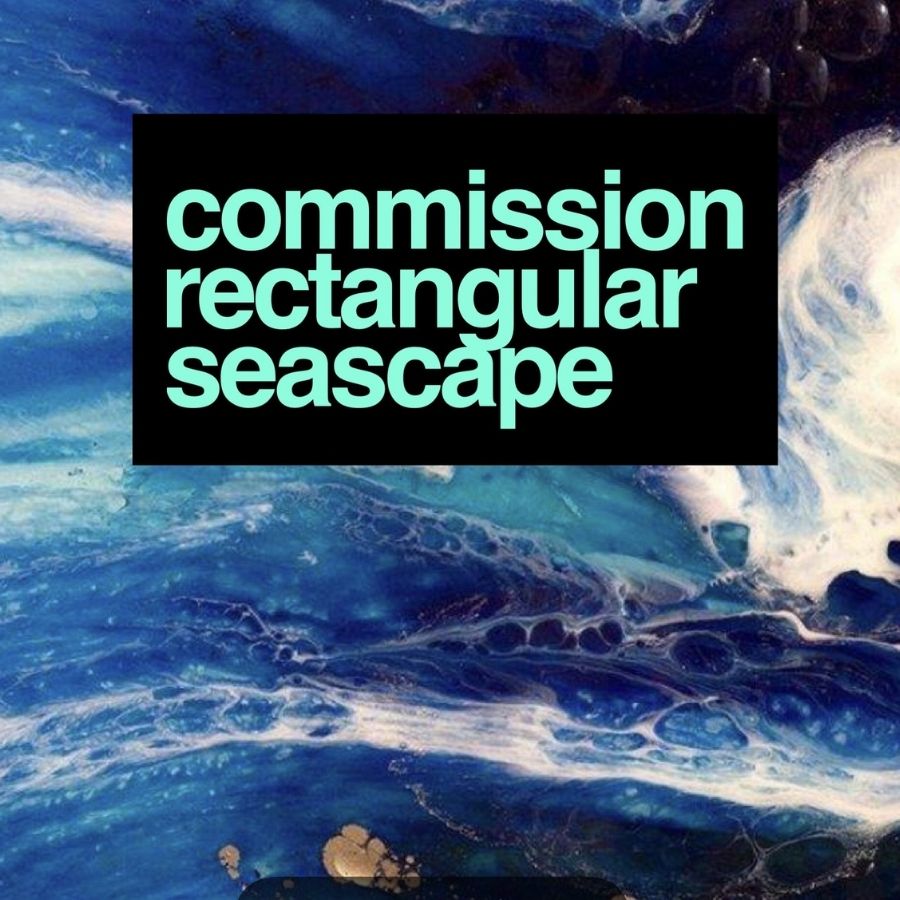 Ocean Seascape Art Print - COMMISSION Rectangular 1 - CUSTOM SEASCAPE