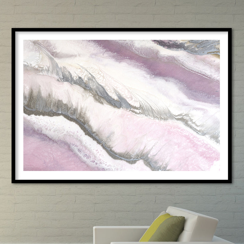 Abstract Artwork. Pink and Grey. Blush Sands 2. Art Print. Antuanelle 1 Limited Edition Print
