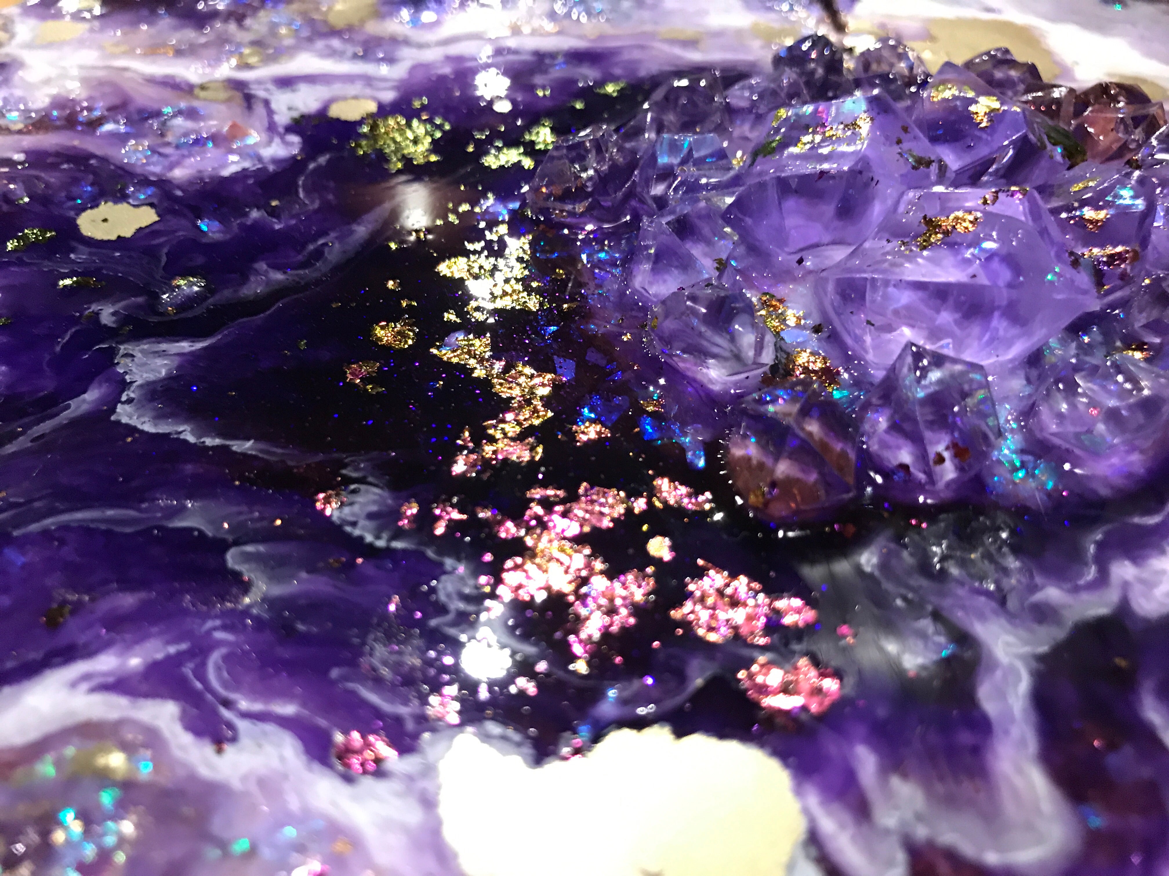 Purple Geode. Crystal Artwork.Purple Artwork. - Antuanelle - 6