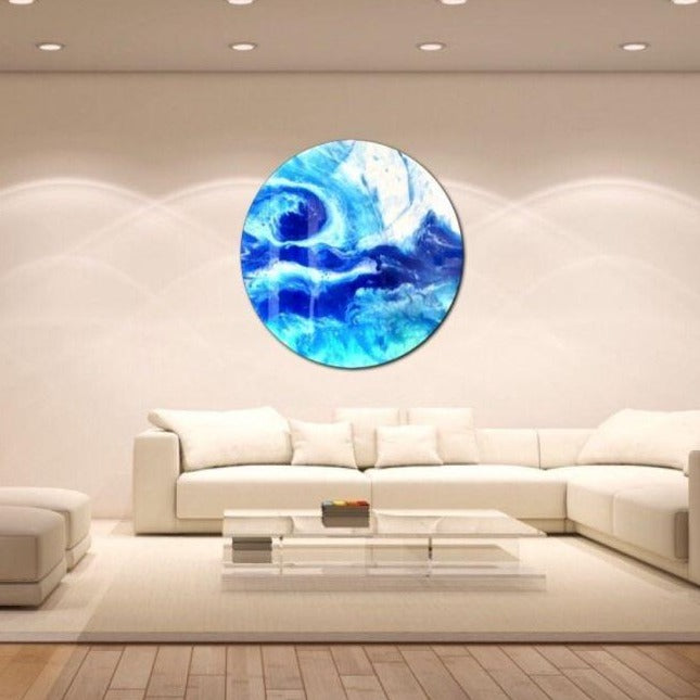 Deep Blue artwork. Abstract wave. Manly Beach. Antuanelle 5 Wave. Original Artwork