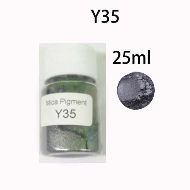 Black Metallic Mica Pigment Powder