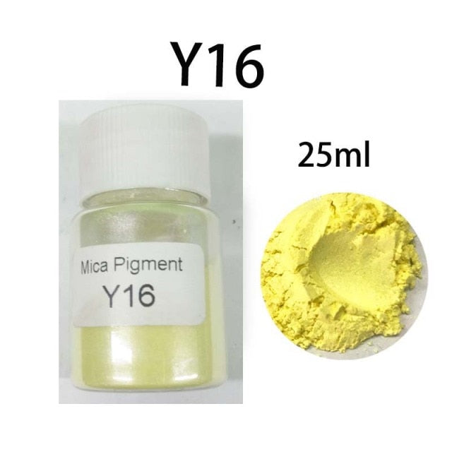 Yellow Resin Powder Pigments - Collection "Sunny Yellow"