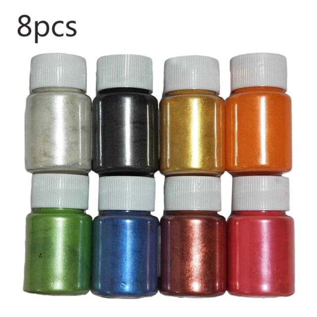 1 Set Pearlescent Mica Powder for Epoxy Resin Pigment 8/12/15/24 colors