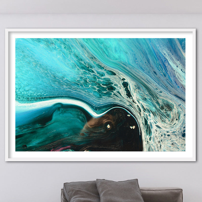 Abstract Seascape. Rise Above Inlet 2 Tropical. Art Print. Antuanelle 1 Tropical Artwork. Limited Edition Print