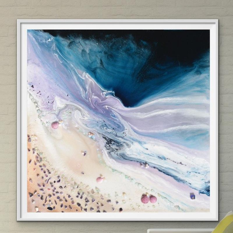 Abstract Sky. Navy & purple. Velvet Sky Twilight. Art Print.Antuanelle 1 sky Artwork. Limited Edition Print